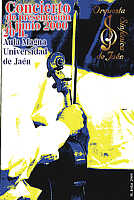 Cartel anunciador del concierto inaugural de la Orquesta Sinfónica de Jaén